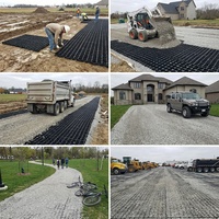 Grille de gazon, pavé de gazon, grille de paddock pour chevaux, stabilisateur de gravier en plastique