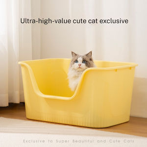 Caja de arena para gatos de plástico fácil de limpiar al por mayor con <span class=keywords><strong>bandeja</strong></span> de arena para inodoro para gatos de espacio interior abierto de 20l - Product Image 2