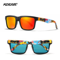 DOISYER pour KD332 Lunettes de soleil rectangulaires à monture intégrale en PC polarisées avec protection UV pour hommes et femmes
