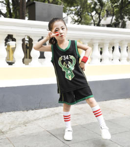 高品质篮球球衣儿童透气速干篮球背心衬衫数码印花 Karles Jarenes Jimmyes 运动服 - Product Image 4