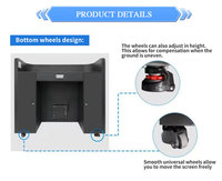 Stock usine Écran LED pliable P1.8 pour cabine DJ, bar de nuit, festival de musique électronique, table DJ et magasin de détail