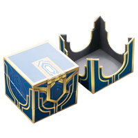 Boîte cadeau magnétique bleue de luxe pour bijoux, montres, électronique grand public, emballage en carton personnalisé fait main, gaufrage mat