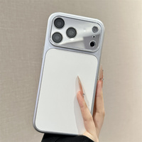 Coque Miroir Frosted Slim Couleur Bonbon Tendance pour iPhone 18 Pro 15 16 17 Pro Max 13 14, Protection Antichoc Couleur Unie Mate avec Protection Caméra
