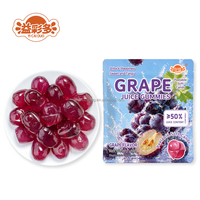 Bonbons gélifiés à la pomme de raisin, forme boule, nouveauté, collation à mâcher, sachet refermable, sans nicotine, vente en gros, saveurs assorties
