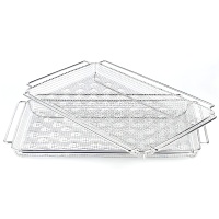 Grille de cuisson multifonction en acier inoxydable, robuste et compatible lave-vaisselle, pour four à pâtisserie, friteuse et four