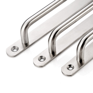 Stainless Steel Door Handles <b>Large</b> Medium Small Surface Mounted <b>Sliding</b> Hardware For Door Minimalist Design - Product Image 1