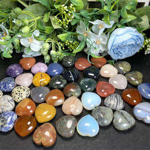 Prix de gros - Pierres naturelles de guérison spirituelle Feng Shui - Cœur en cristal de quartz - Pour cadeau - Product Image 2