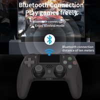 Control Inalámbrico BT Personalizado de Fábrica para PS4 con Funciones de Vibración y Choque, Control de Juego para PS4/PC, Joystick