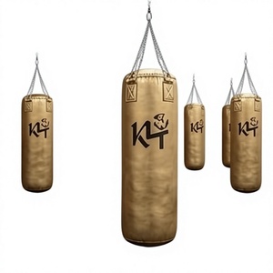 Sac de frappe K4 en cuir PU vert, robuste, écologique, réglable en hauteur, pour la boxe et le kickboxing, remplissage de sable, pour l'entraînement en salle de sport pour adultes - Product Image 1
