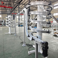 Convoyeur spiralé vertical flexible en acier inoxydable sur mesure pour l'industrie de l'emballage