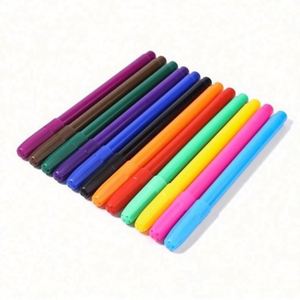 Lot de 12 mini-marqueurs aquarelles lavables à pointe fine, non toxiques, en plastique, pour l'écriture fluide, idéal pour l'art des enfants - Product Image 1