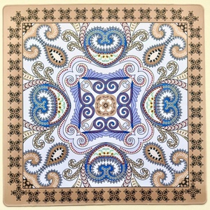Tapis de table en flanelle Mahjong flottant, antidérapant, insonorisant, imperméable, pour jeux de société, avec des mots joyeux - Product Image 2