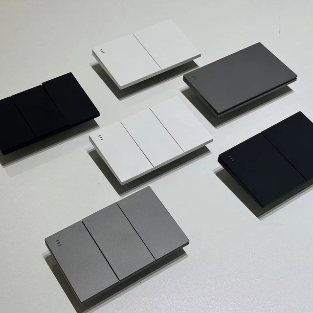 Modern American Standard Wall Switch and Socket Big Panel White Grey Black Color Panel Electrical Product for Home Device