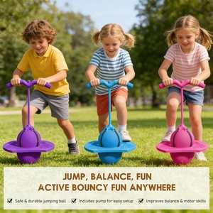Ballon de saut Pogo intérieur/extérieur pour entraînement physique et équilibre, pour enfants et adultes, jeu sportif avec poignée, corde et rebond - Product Image 4