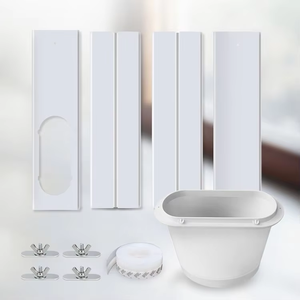 Pièces de climatisation de haute qualité en vente d'usine, 4 pièces, déflecteur plat de 150 mm, 43 cm, 10 cm, plaque d'étanchéité télescopique pour climatiseur - Product Image 1