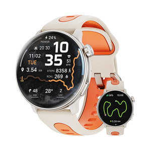 Montre connectée S666 avec écran AMOLED de 1,43'', GPS intégré, montre de sport, étanche 3ATM, appel Bluetooth, affichage AOD, nouvelle version 2026 - Product Image 1