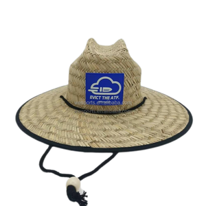 Chapeau <span class=keywords><strong>de</strong></span> paille naturel à large bord, personnalisable avec logo, protection UV extérieure, respirant et décontracté – Vente directe usine - Product Image 3