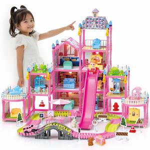 Nouvelles maisons <span class=keywords><strong>de</strong></span> poupées <span class=keywords><strong>de</strong></span> rêve, ensemble <span class=keywords><strong>de</strong></span> jeu <span class=keywords><strong>de</strong></span> princesse avec meubles et accessoires, jouets <span class=keywords><strong>de</strong></span> <span class=keywords><strong>maison</strong></span> <span class=keywords><strong>de</strong></span> poupée pour filles en bas âge, jeux <span class=keywords><strong>de</strong></span> simulation et cadeaux pour enfants - Product Image 2