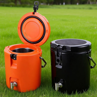 Glacière portable isotherme rotomoulée en PE de 8 L, moderne et de qualité supérieure, réutilisable, écologique, étanche, avec conservation de la glace pendant 5 jours pour aliments et boissons