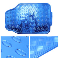 Tapis de sol de voiture antidérapants en PVC et aluminium de bonne qualité, épaisseur 18 mm, ensemble complet de 4 pièces, accessoires intérieurs universels pour voiture