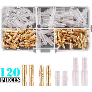 GIET 120 pièces de bornes à ressort enfichables de 3,5 mm avec gaine de protection, bornes de câblage en forme de balle, bornes de câblage à sertissage à froid, emballées en boîte - Product Image 5