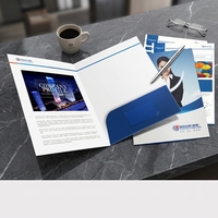 Carpeta de Presentación Corporativa Personalizada, Multifuncional, para Almacenamiento de Archivos, Material de Papel de Arte, Marca Shanghua Print
