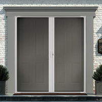Moustiquaire de porte rétractable à rouleaux plissés lisses pour portes coulissantes extérieures de maison et de patio