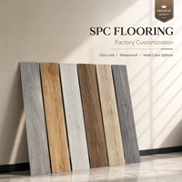 Suelo SPC, Superficie Mate Antideslizante, Insonorizado, Impermeable, Vinilo Rígido con Sistema de Click, Uso Duradero para Apartamentos