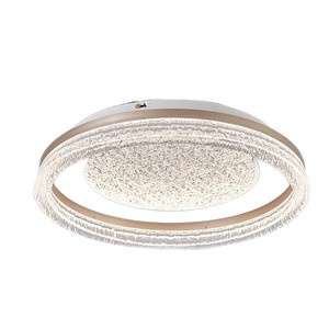 <span class=keywords><strong>Plafonnier</strong></span> <span class=keywords><strong>LED</strong></span> moderne en forme d'anneau pour intérieur, en acrylique et métal, haute luminosité, alimentation AC, pour salon, chambre à coucher, éclairage décoratif pour la maison - Product Image 2