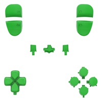 Kits de boutons complets de remplacement vert lime eXtremeRate pour contrôleur Dualsense PS5 Edge
