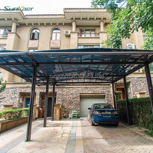 Offre Spéciale auvent bon marché pour abri de garage de voiture auvent abri de voiture <span class=keywords><strong>carport</strong></span> en polycarbonate carports en <span class=keywords><strong>aluminium</strong></span> avec toit en tôle de polycarbonate - Product Image 2
