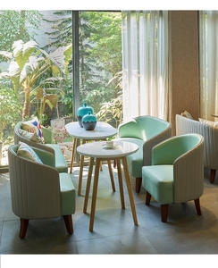 Nuevo Producto, Estilo Fresco, Juego de Mesa y Sillas de Madera Maciza para Restaurante Occidental, Cafetería, Negociaciones, Biblioteca, Librería, Bar - Product Image 6