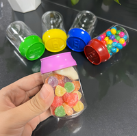 Bouteilles de boisson de cylindre de coca avec bouchon à vis Bouteilles de canettes en plastique PET écologiques de 250ml