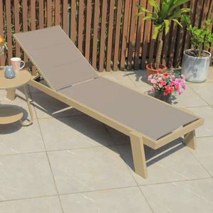 سرير صالة فاخر حديث بسيط بإطار من الألومنيوم ، سرير صغير في الهواء الطلق لحديقة حمام سباحة للاسترخاء في الشمس للفنادق - Product Image 2