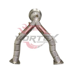 Collecteur d'échappement catalyseur haute performance Vortex à flux élevé avec bouclier thermique pour Porsche Macan S 3.0T 2020 avec OPF - Product Image 2