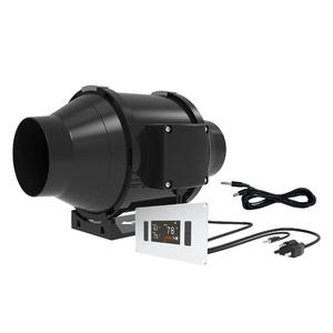 พัดลมท่อแบบอินไลน์ขนาด6นิ้ว120-240V พัดลมท่อแบบอินไลน์พร้อมตัวควบคุมสำหรับการเพิ่มท่อ - Product Image 2