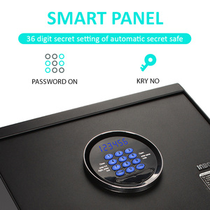 Caja de Seguridad negra Digital <span class=keywords><strong>para</strong></span> uso doméstico, caja de seguridad de hierro y acero, caja de seguridad <span class=keywords><strong>para</strong></span> ahorro - Product Image 5