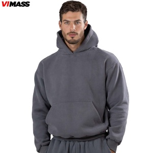 100% Cotton Boxy Phù Hợp Với Hoodie Áo Nỉ Cho Mens Trống Chất Lượng Cao Heavyweight Biểu Tượng Tùy Chỉnh Áo Thun Thêu Hoodies OEM - Product Image 2