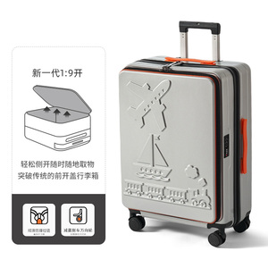 Maleta <span class=keywords><strong>de</strong></span> <span class=keywords><strong>Viaje</strong></span> Juvenil con Puerto <span class=keywords><strong>de</strong></span> Carga USB, Bolsillo Frontal y Superior, Ligera, Edición Universal Artística, Venta al Por Mayor - Product Image 6