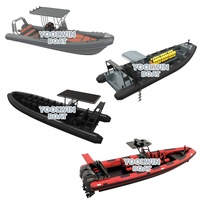 Bateau semi-rigide gonflable de 33 pieds en aluminium RIB990 de fabrication chinoise, robuste, avec deux moteurs Yamaha de 300 CV