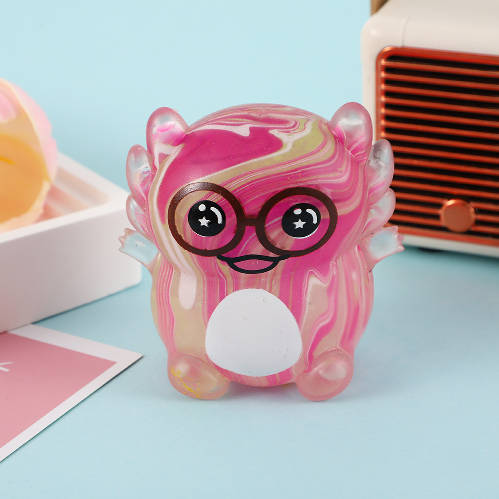 2#Salamandre à lunettes à motif de lave maltose