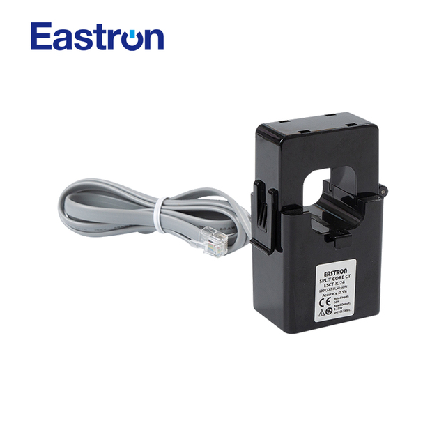 Eastron ESCT-RJ1-36 Split Core Current Transformer 20A-600A Primary Current 100mA/100mV/333mV Output CT with RJ12 Socket