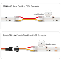 FCOB FOB 2Pin 3Pin 4Pin 5Pin 6Pin 8Mm 10Mm 12Mm Sin soldadura Cob Led Strip Connector