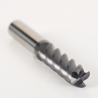 Juego de Fresas de Carburo de Tungsteno HRC60 HANDERK, Fresa Plana de 2/3/4 Filos, Fresa Cuadrada para CNC