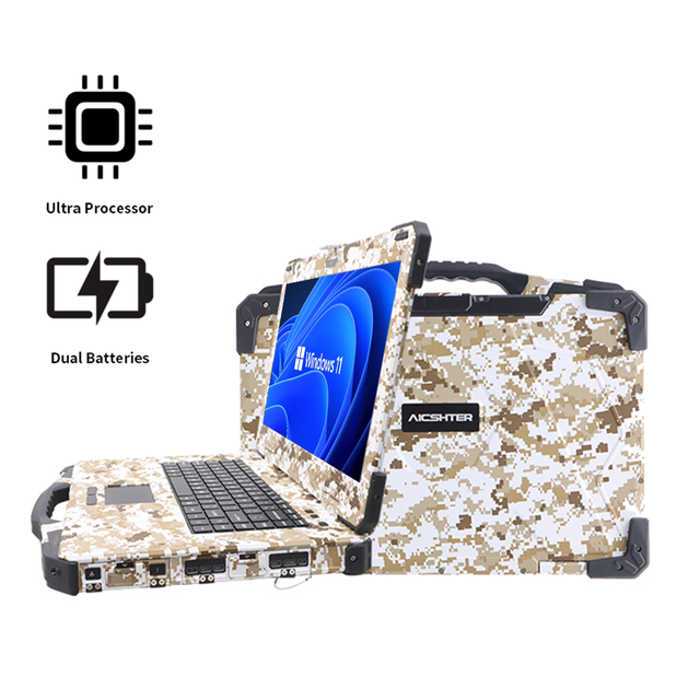 15.6 Inch Rugged Laptop IP65 Waterproof Dustproof Industrial Notebook for Emergency Response for Utility Field OEM ODM