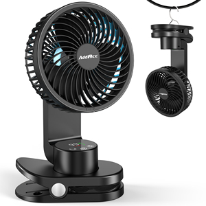 Tente de camping rechargeable à 9 vitesses, alimenté par batterie USB, ventilateur à clipser, dispositif de refroidissement d'<span class=keywords><strong>air</strong></span> en plastique <span class=keywords><strong>pour</strong></span> la maison, camping-car, voyage en plein <span class=keywords><strong>air</strong></span> - Product Image 1