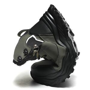 Botas de Nieve para Senderismo al Aire Libre de Talla Grande, Cálidas y Acolchadas, de Cuero Impermeable con Función Antideslizante, Duraderas y Resistentes - Product Image 4
