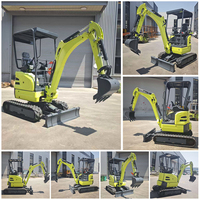 Livraison Gratuite Mini-Excavatrice sur Chenilles 1T/2T EPA Kubota, Petite et Compacte, Haute Qualité, En Promotion