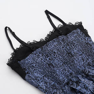 In stile gotico Lolita corsetto con spalline sottili Mini <span class=keywords><strong>abito</strong></span> con motivo floreale da donna <span class=keywords><strong>abito</strong></span> con camicetta da un Set - Product Image 6