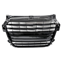 Nouveau A1 S1 RS1 pare-chocs avant calandre noire brillante ABS RS1 Look calandre cellulaire avant de voiture pour Audi A1 S1 2011 2012 2013 2014 2015